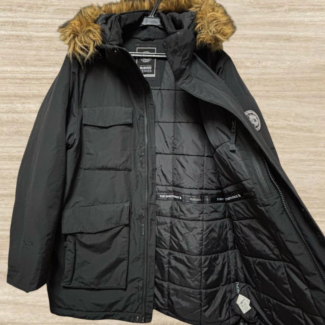 超美品 ノースフェイス マクマード ロングダウン ブラック XL
