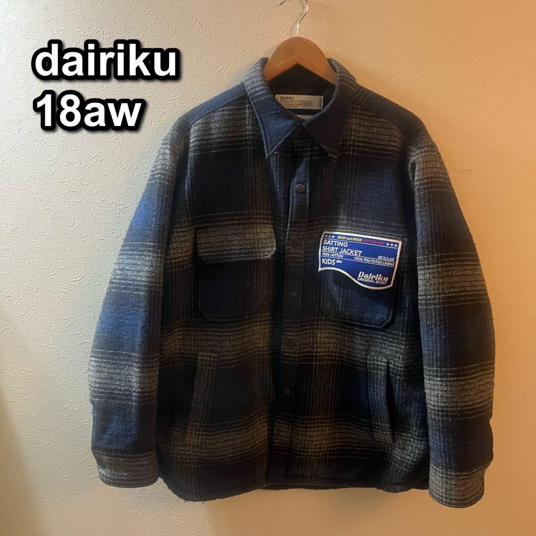 ジャケット・アウター dairiku 18aw BATTING SHIRT JACKET