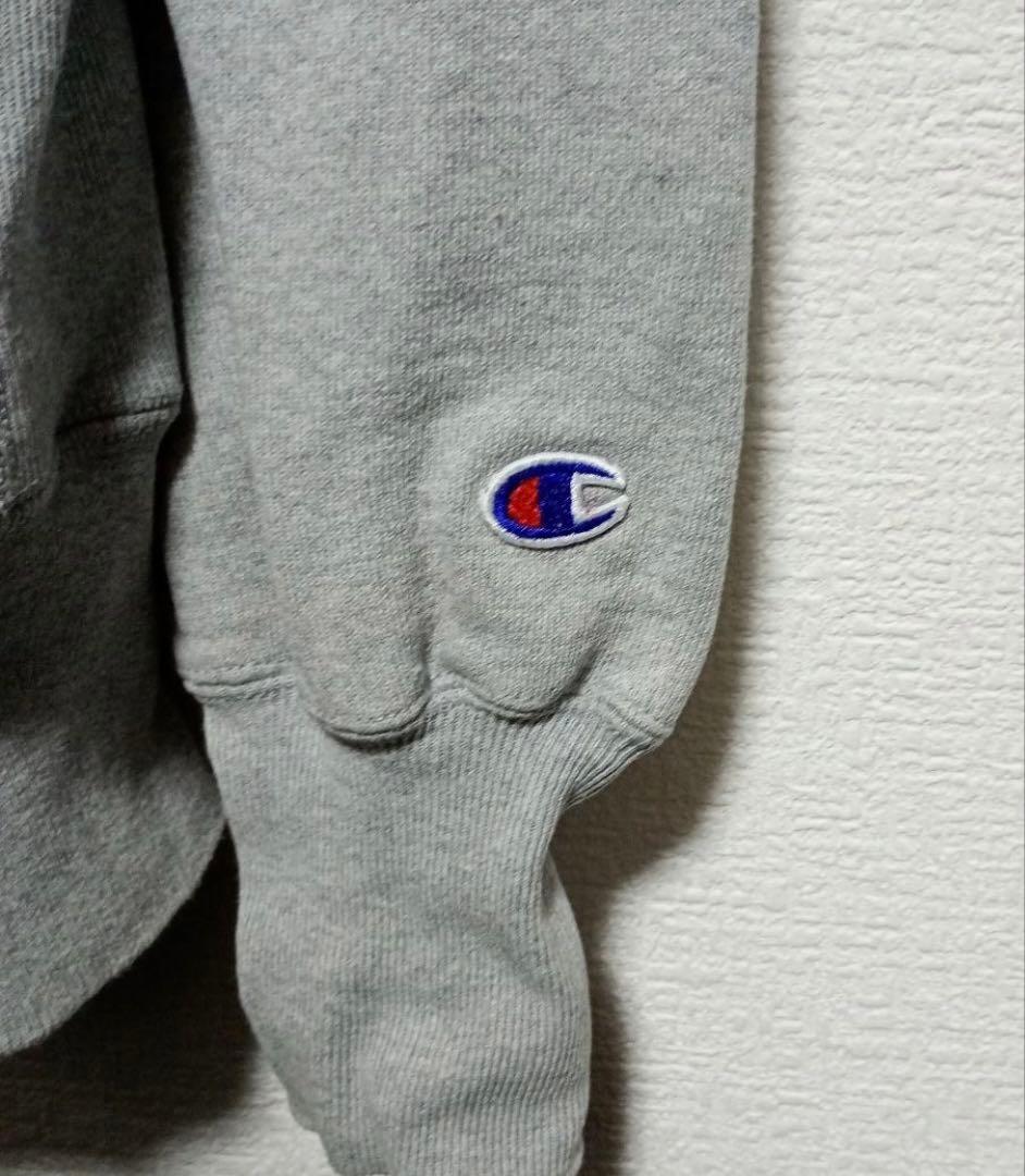 Champion チャンピオン90sリバースウィーブ　グレー　XL 刺繍タグ