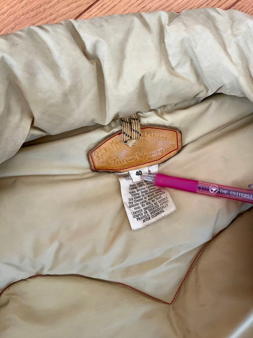 ✅ 70s オリジナル ロッキーマウンテン ダウンベスト当時モノ 穴無赤 40