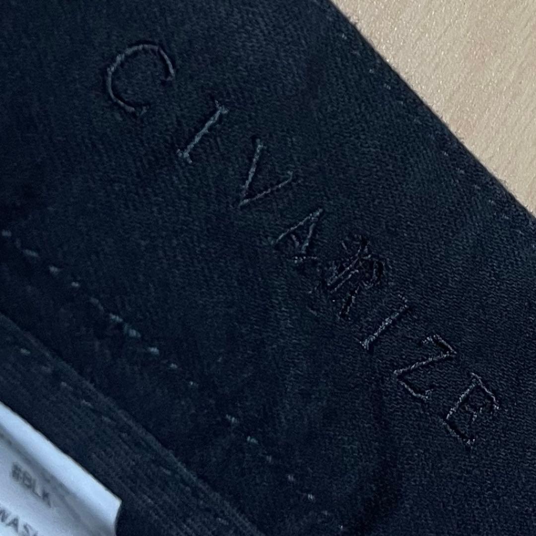 専用品 00s CIVARIZE スタッズ ダメージ ジップ スキニーデニム 黒