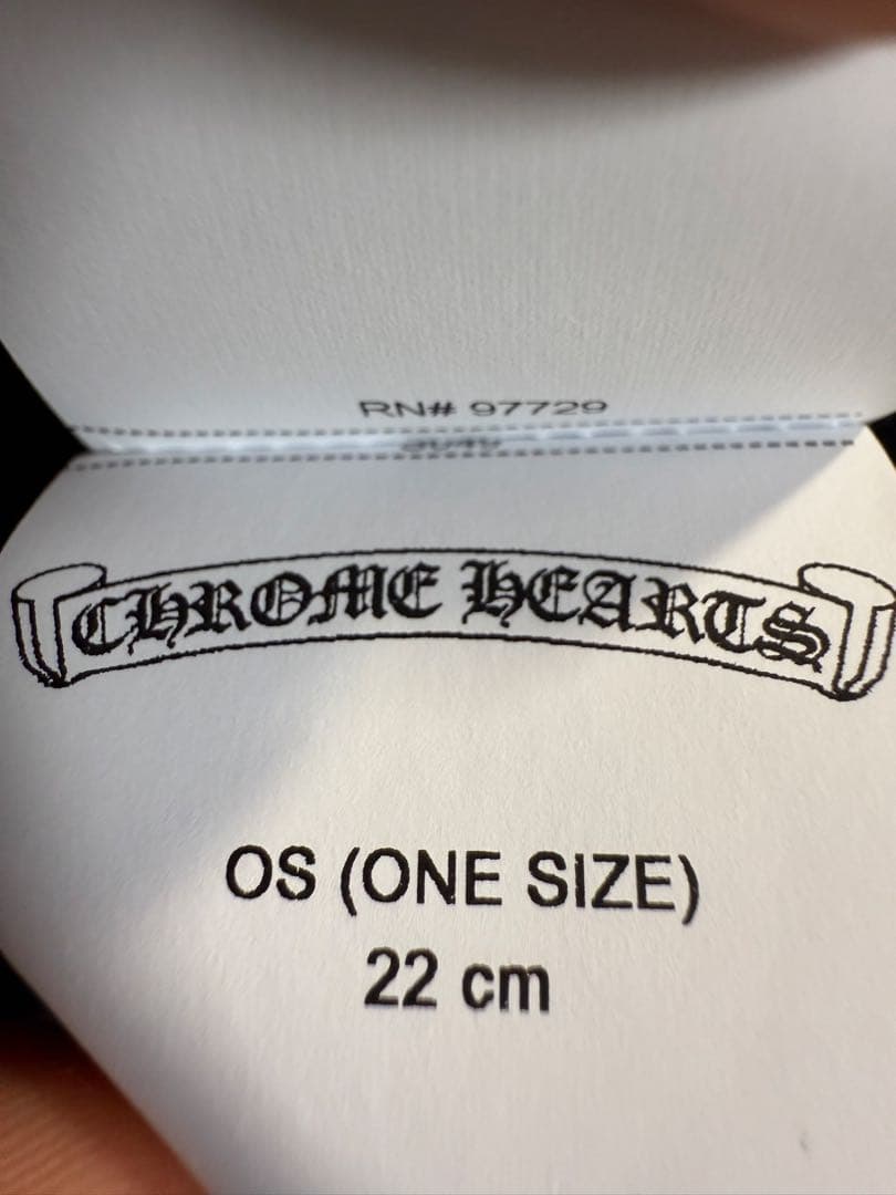 新品未使用　クロムハーツ カシミヤ1クロスパッチビーニー ニット帽