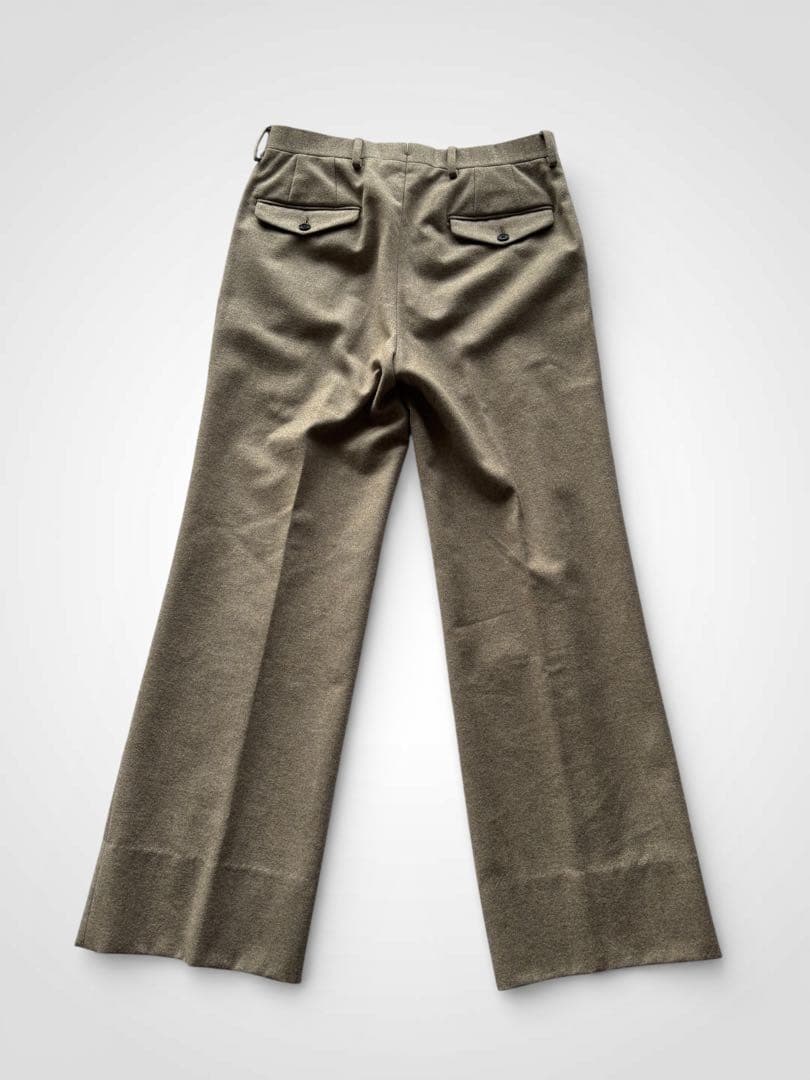 husbands ウール ストレート スラックス