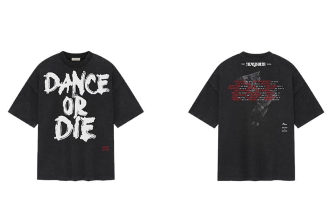 (新品)レディーガガ VIPGOLD 最前列 踊るか死ぬかTシャツ M〜最安値〜