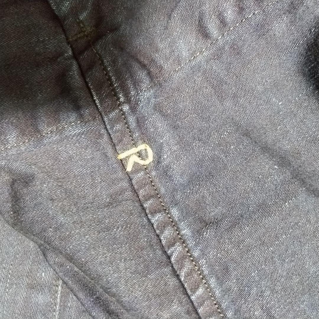 45R インディゴ染め　デニムジャケット　5 R刺繍入り　大きいサイズ