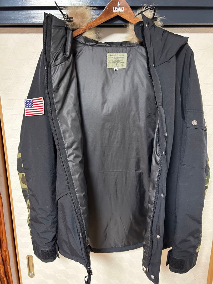 アベイシングエイプ ミリタリージャケット XL 迷彩 A BATHING APE