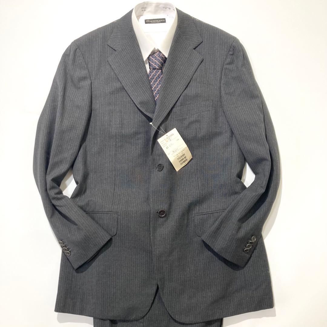 【タグ付き☆未使用品】ISAIA スーツ セットアップ グレー ストライプ 52