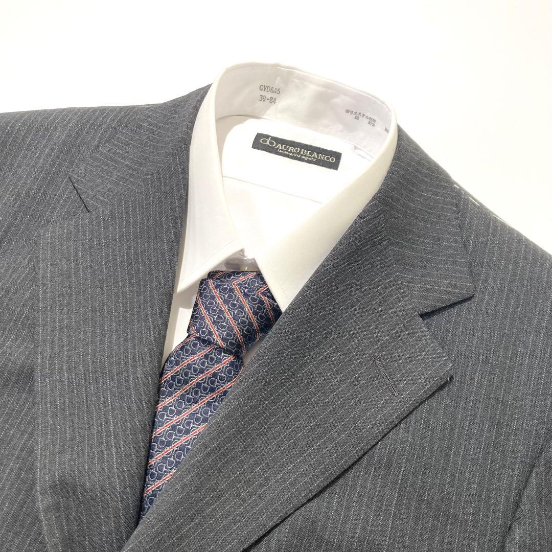 【タグ付き☆未使用品】ISAIA スーツ セットアップ グレー ストライプ 52