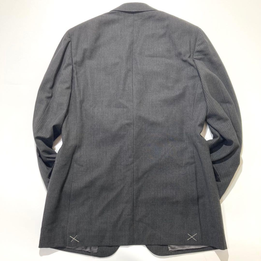 【タグ付き☆未使用品】ISAIA スーツ セットアップ グレー ストライプ 52