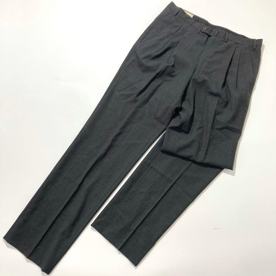 【タグ付き☆未使用品】ISAIA スーツ セットアップ グレー ストライプ 52