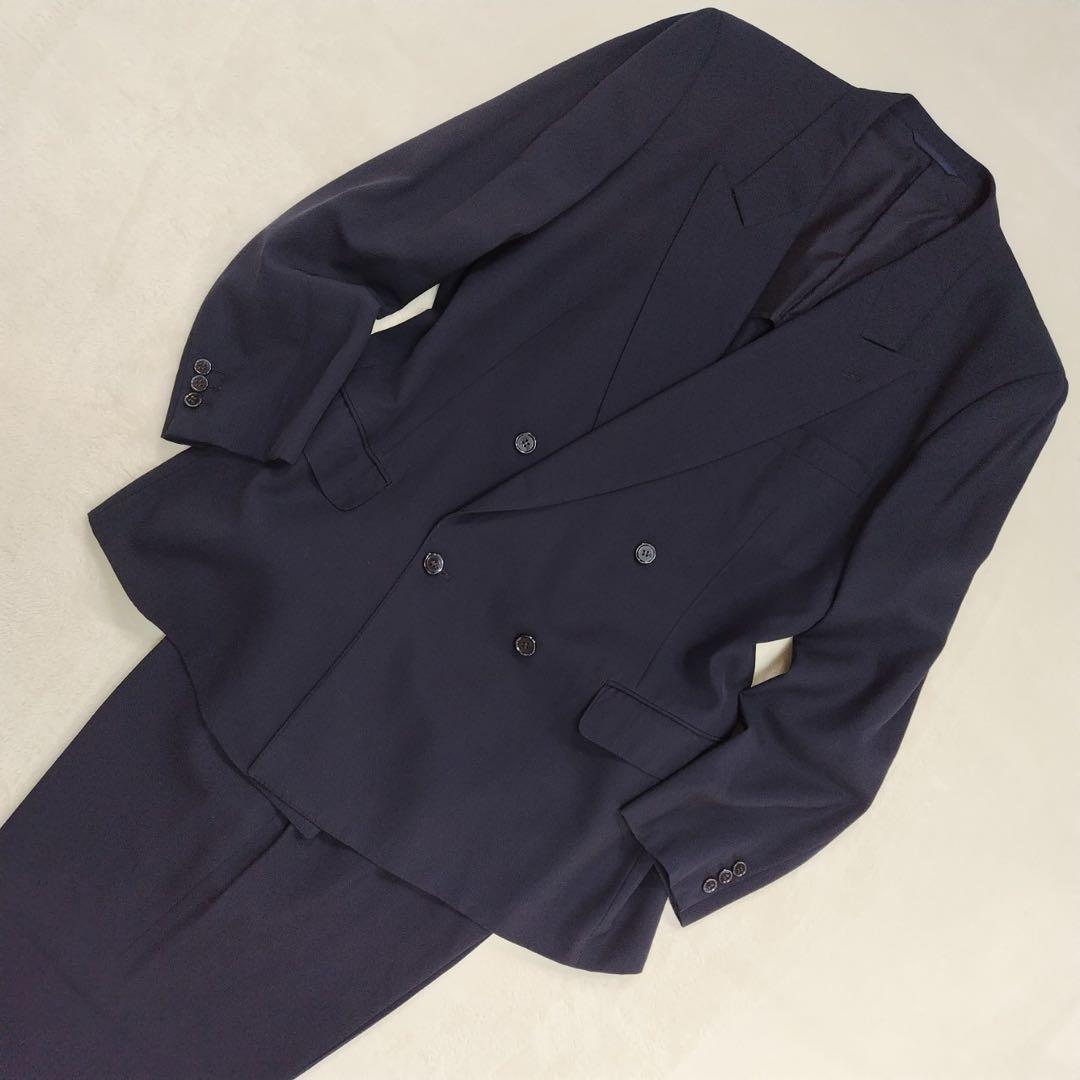 レア ニナリッチ ダブル ゼニア ビジネス メンズ スーツ セットアップ 大き