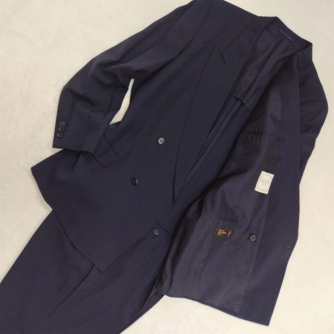 レア ニナリッチ ダブル ゼニア ビジネス メンズ スーツ セットアップ 大き