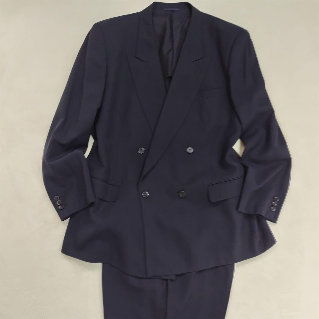 レア ニナリッチ ダブル ゼニア ビジネス メンズ スーツ セットアップ 大き