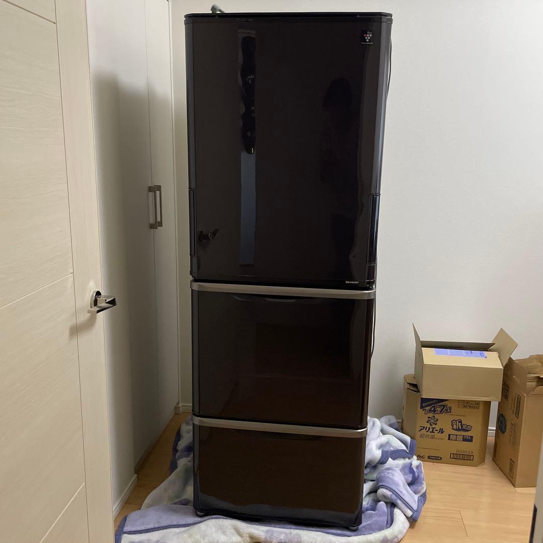 SHARP シャープ 冷蔵庫 350L SJ-PW35A-T ダークブラウン
