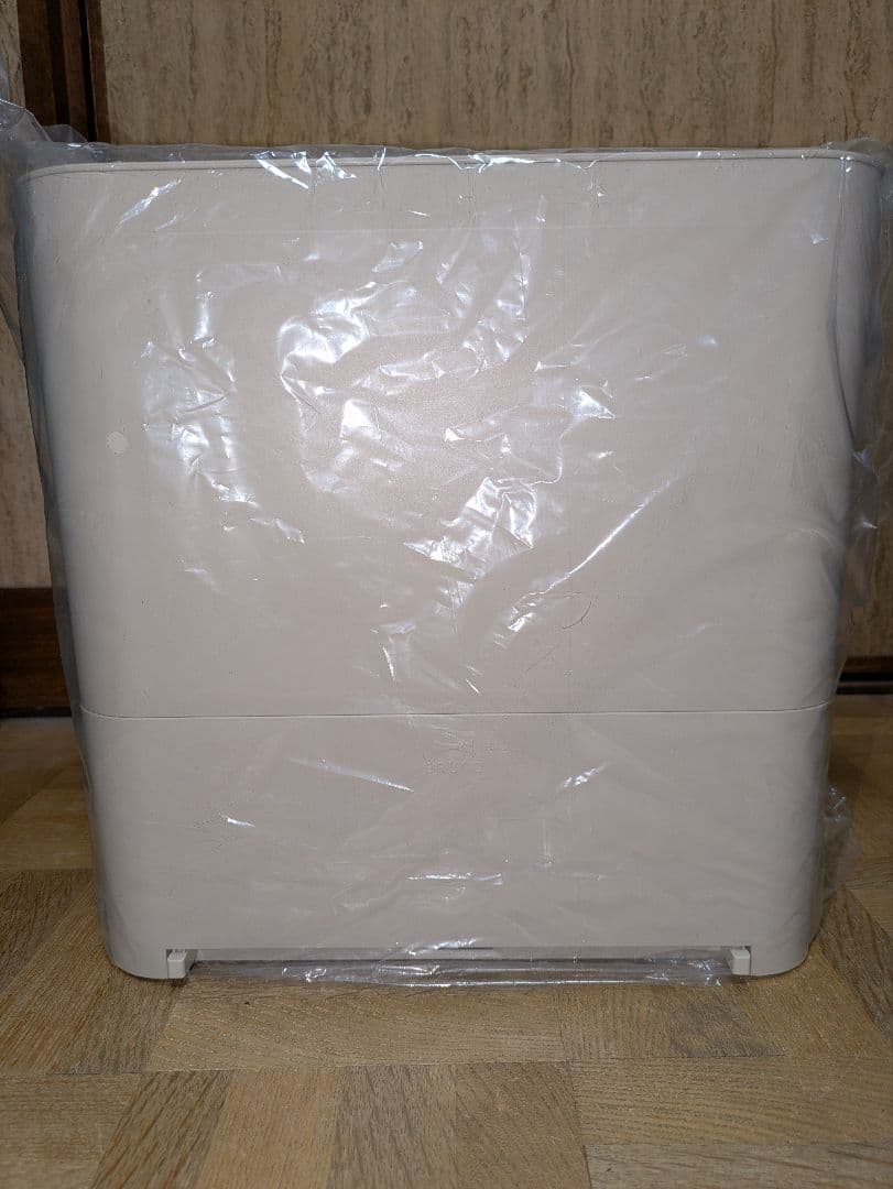 【未使用品】BRUNO ゴミ箱型フローリングクリーナー グレージュBOE093