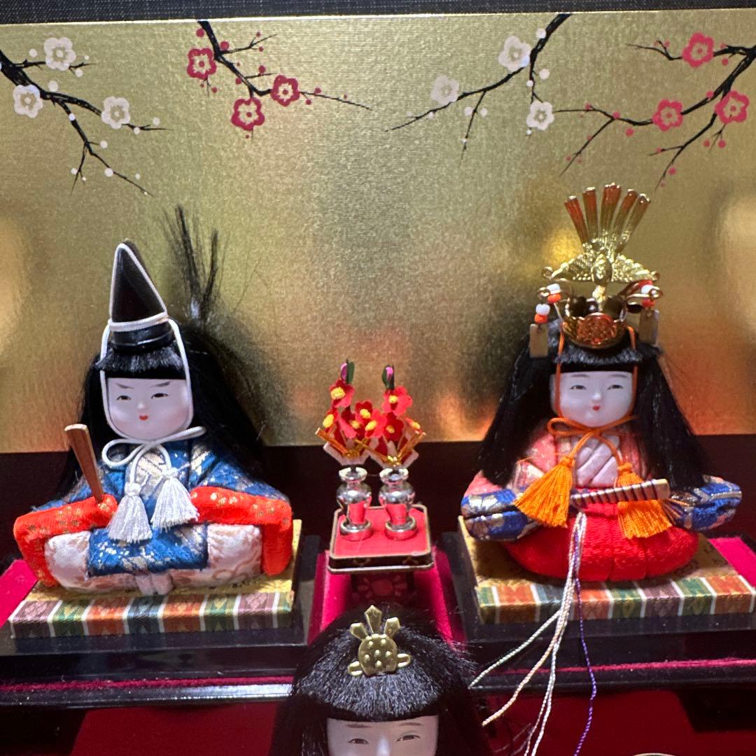 3805▼お雛様　久月木目込み五段飾り雛人形