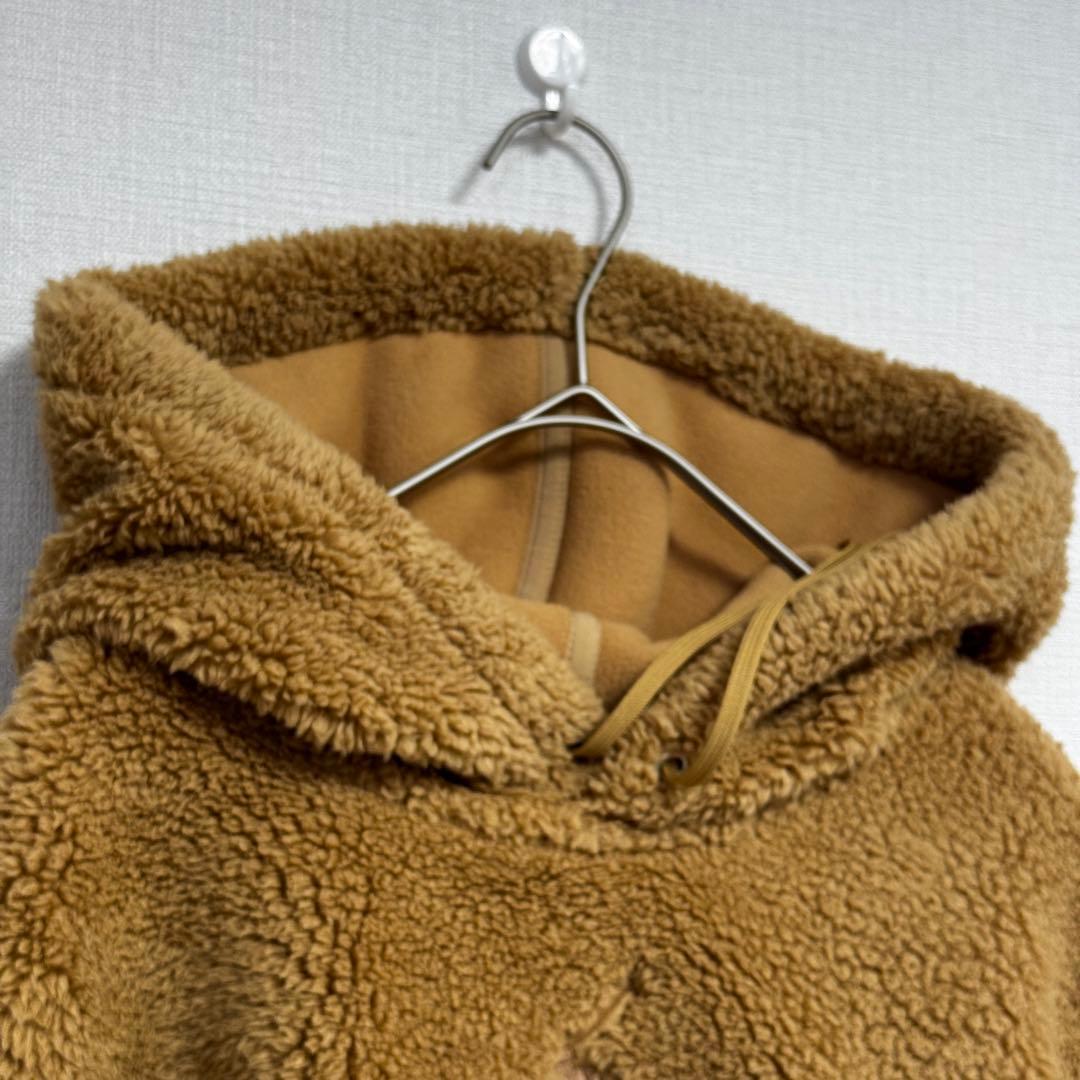 レア ラルフローレン プルオーバーもこもこパーカー　ビッグポニー刺繍　キャメル