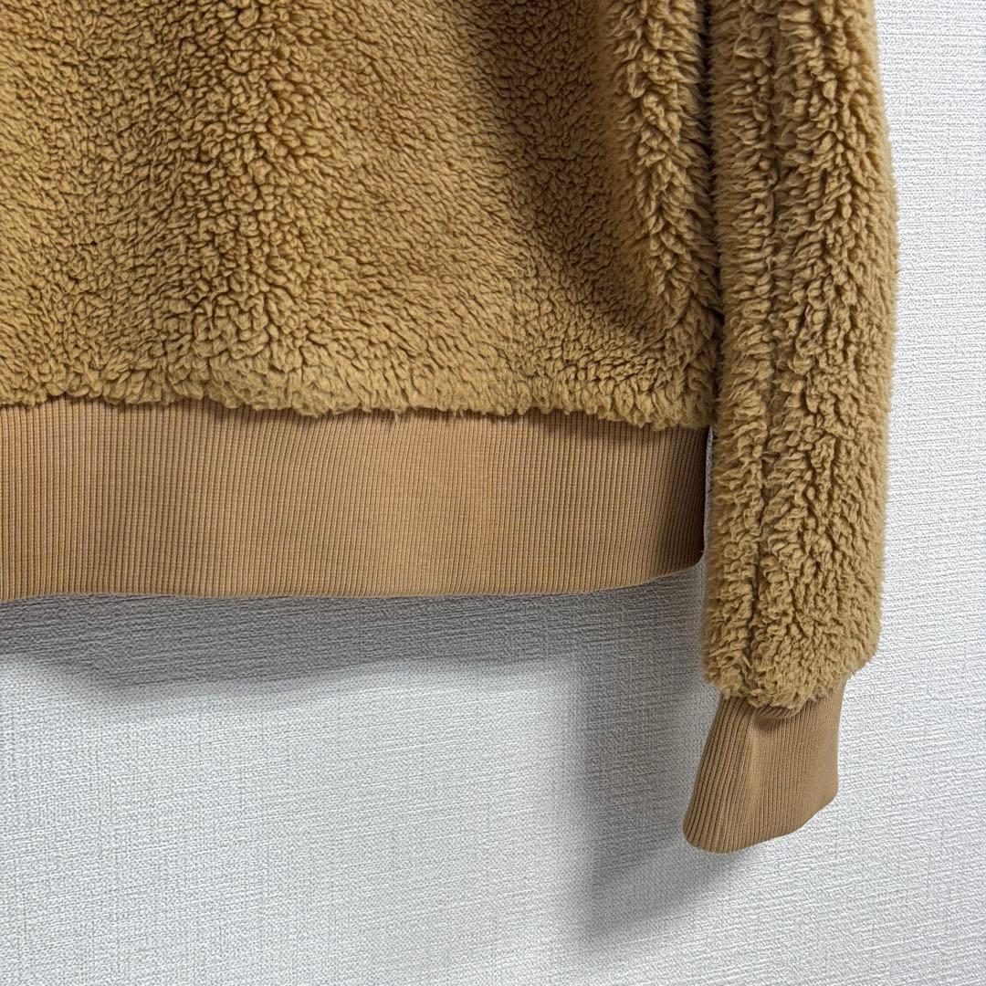 レア ラルフローレン プルオーバーもこもこパーカー　ビッグポニー刺繍　キャメル