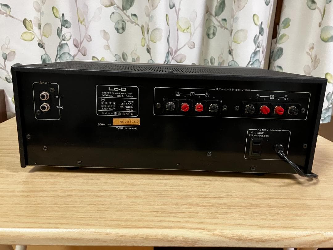 日立 Lo-D ステレオ パワーアンプ　HMA-3780