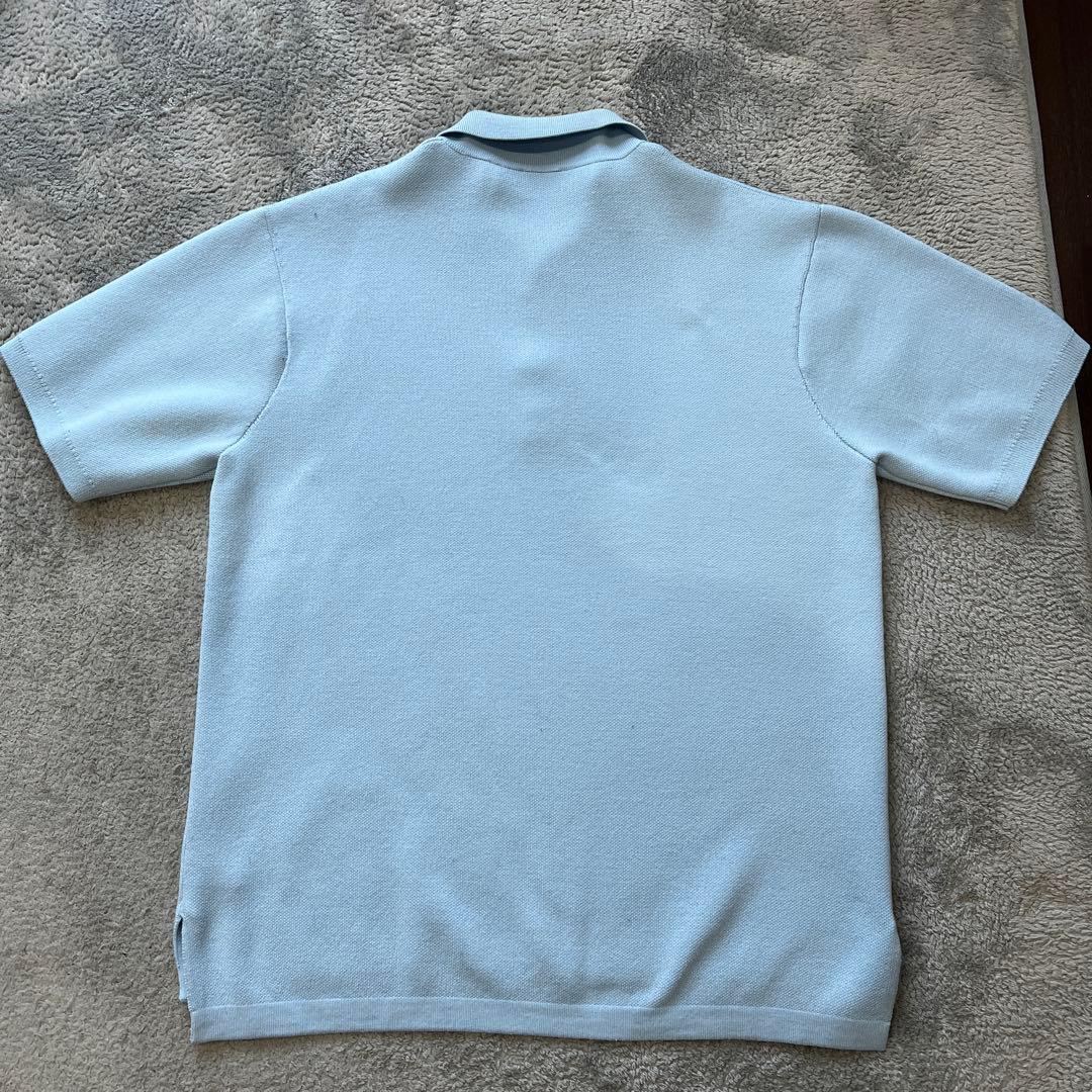 BURBERRYロゴディテール ウールコットン ポロシャツ