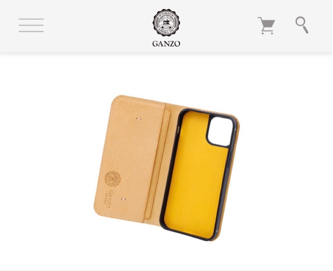 GANZO THIN BRIDLE シンブライドルiPhoneケース13mini