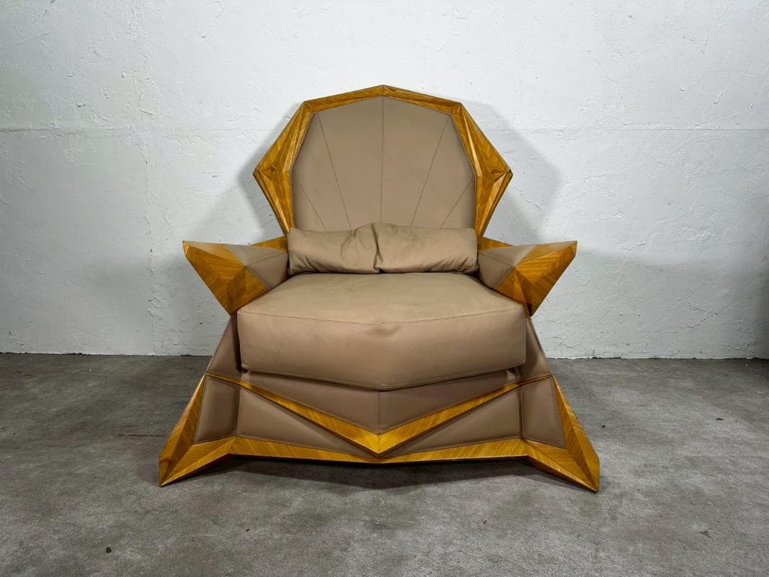 『イタリア製』ラグジュアリーチェア ラウンジチェア シングルソファ RWso66