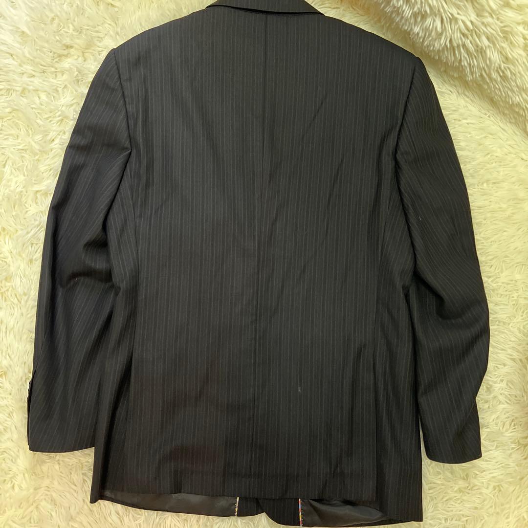 【美品】ポールスミス セットアップ マルチストライプ チェルッティ ブラックXL