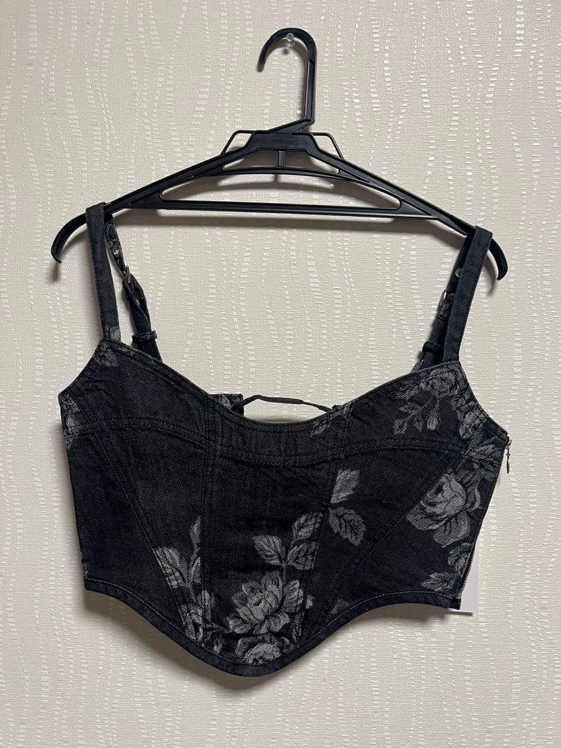【未使用】FETICO×STUDIOUS別注ROSE DENIM BUSTIER