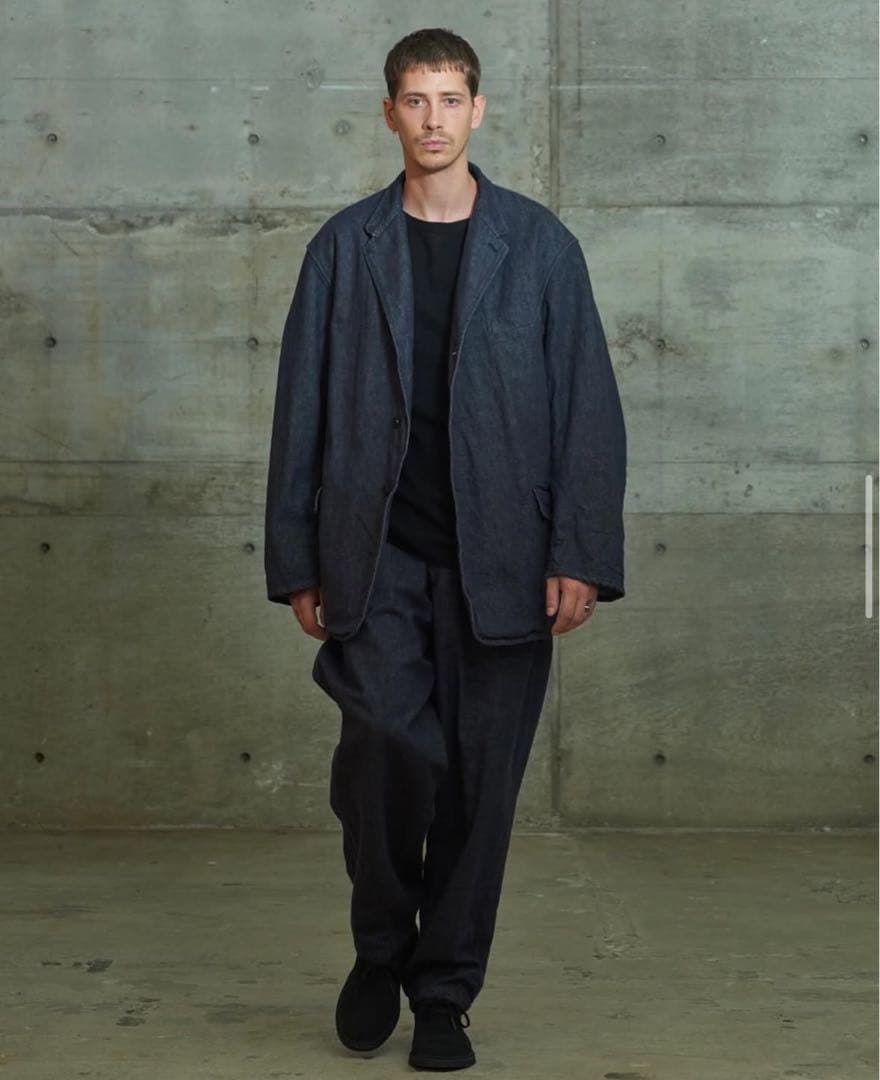 comoli ネイビーデニムジャケット