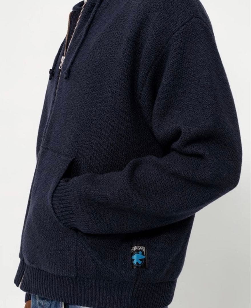 トップス HOODED ZIP SWEATER stussy