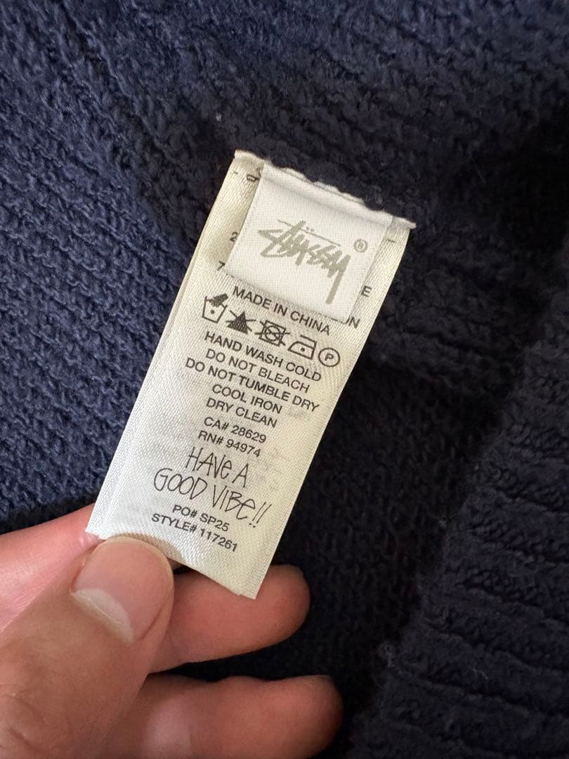 トップス HOODED ZIP SWEATER stussy