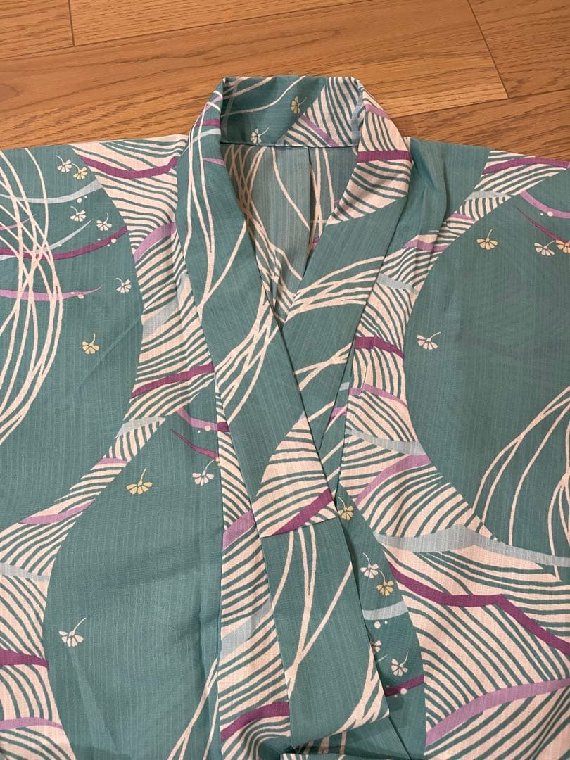 【きものやまと】浴衣＋帯セット 一度着用のみ 美品 上質 大人浴衣