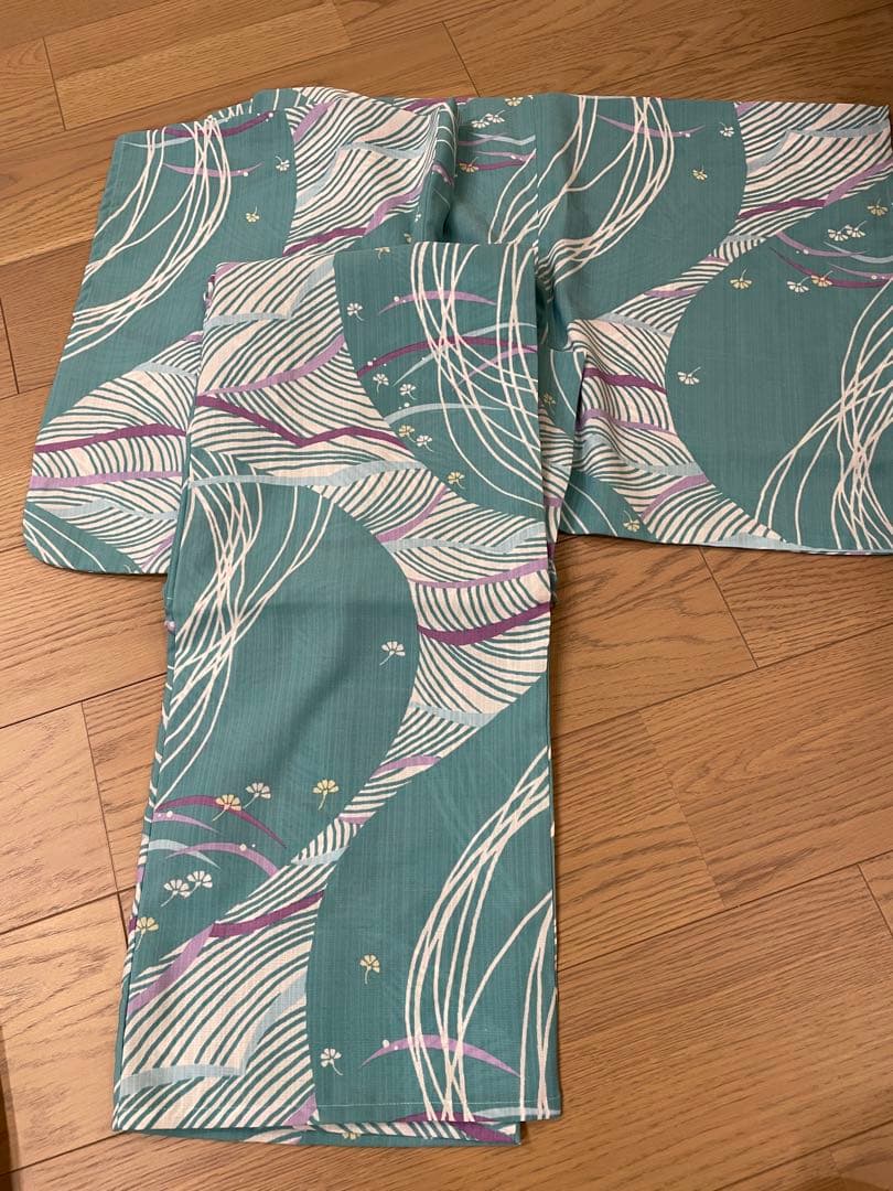 【きものやまと】浴衣＋帯セット 一度着用のみ 美品 上質 大人浴衣