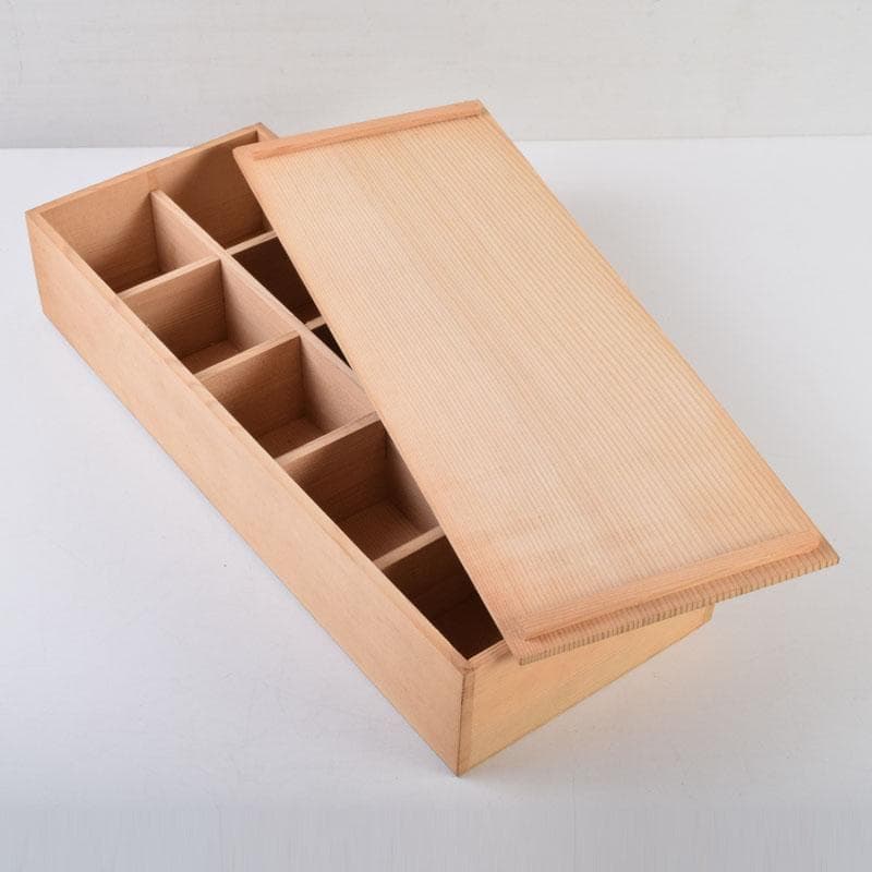 マサオ 煎茶道具　織部焼　煎茶碗　十客　陶印あり　時代箱　V　9069