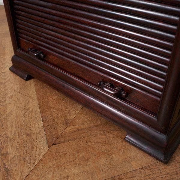 U86867★唐木 蛇腹扉 チェスト 花梨 無垢材 引き出し 整理タンス