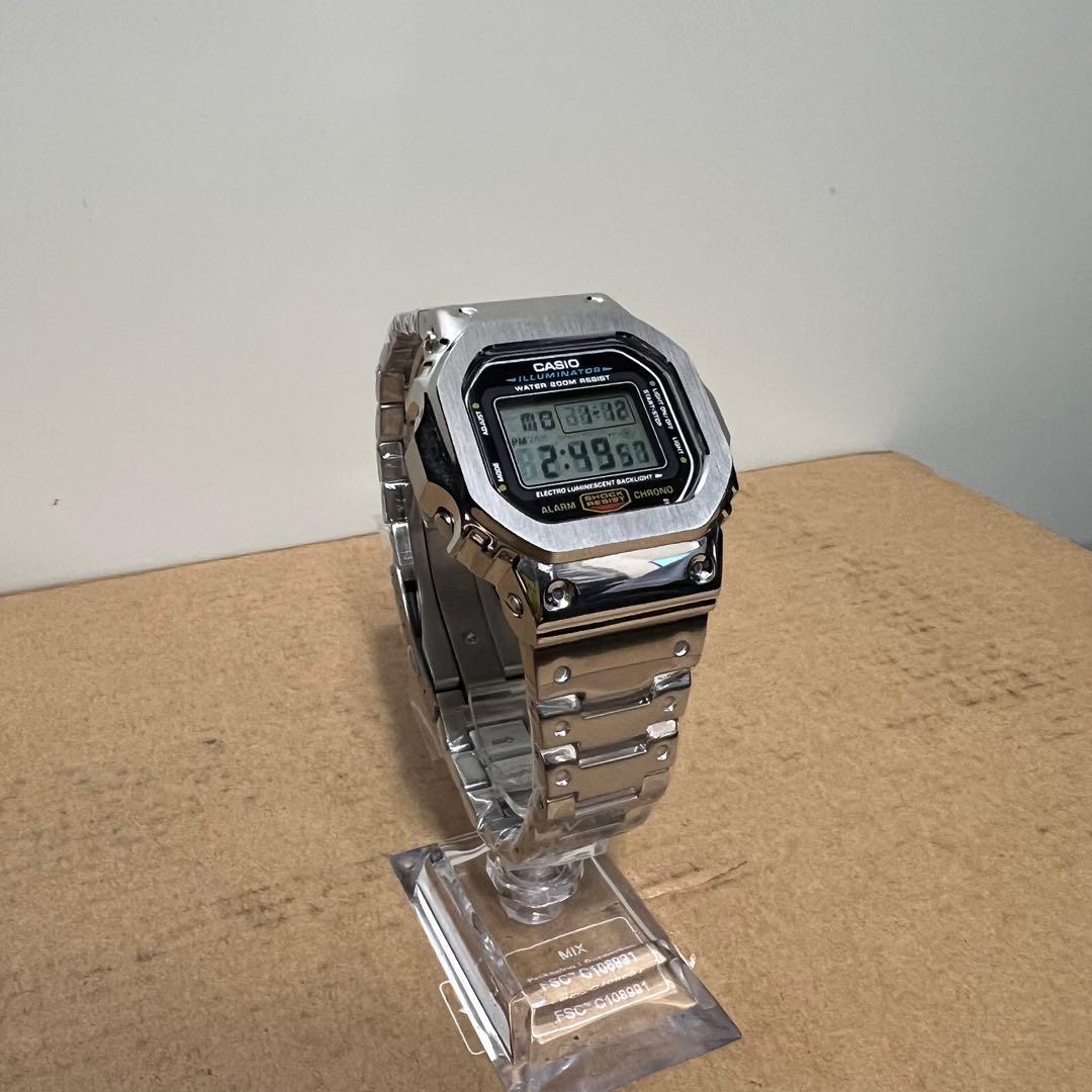 G-SHOCK DW-5600 メタル カスタム シルバー