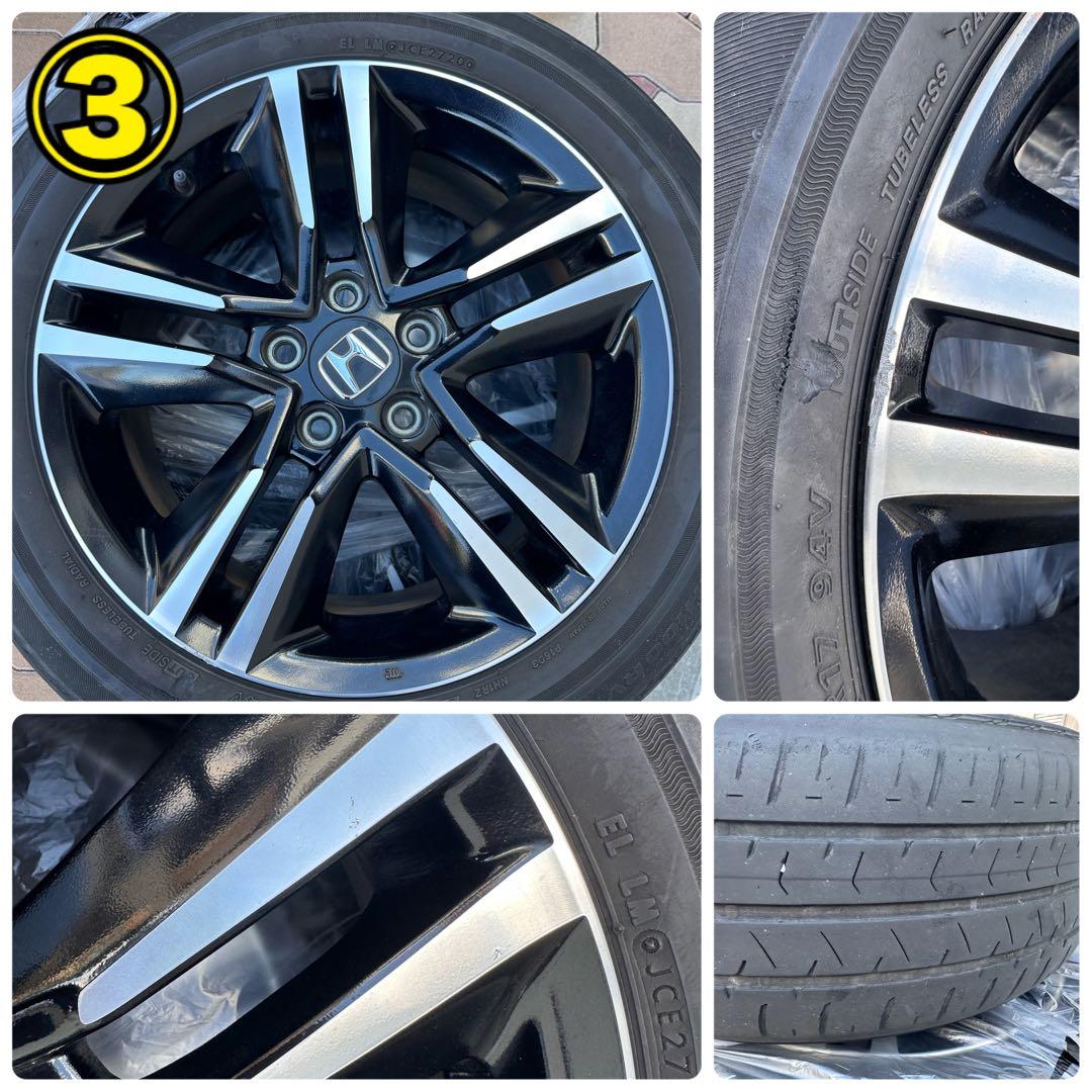 オデッセイ ハイブリッド 純正ホイール 17インチ 4本 215/55R17