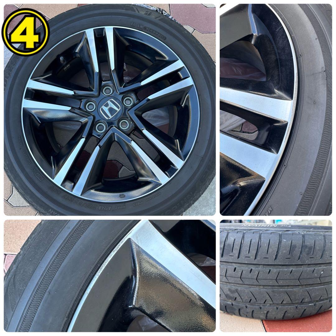 オデッセイ ハイブリッド 純正ホイール 17インチ 4本 215/55R17