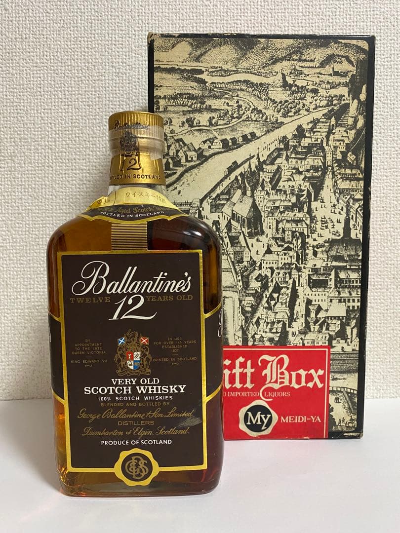 バランタイン 12年 特級 赤青旗 従価 760ml 明治屋