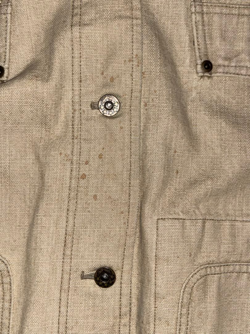 90’s Lands Endランズエンド　ベージュ コットン カバーオール