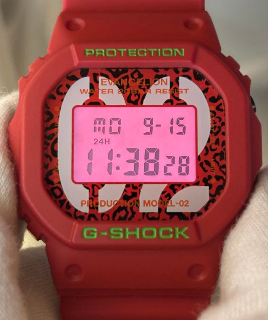 コラボ/G-SHOCK/時計/DW-5600/エヴァンゲリオン/弐号機/アスカ