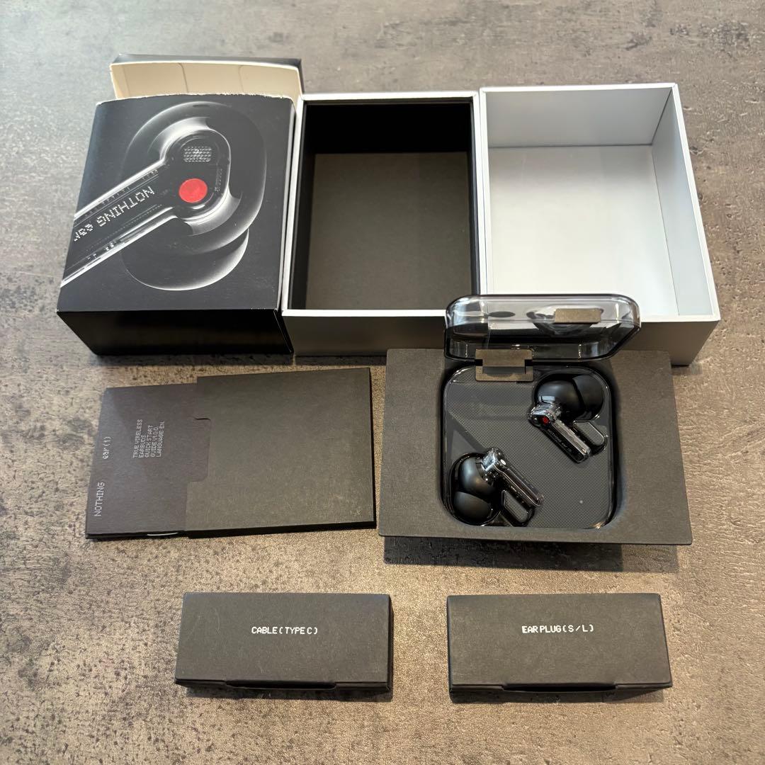 nothing ear （1） クリアブラック　ワイヤレスイヤホン