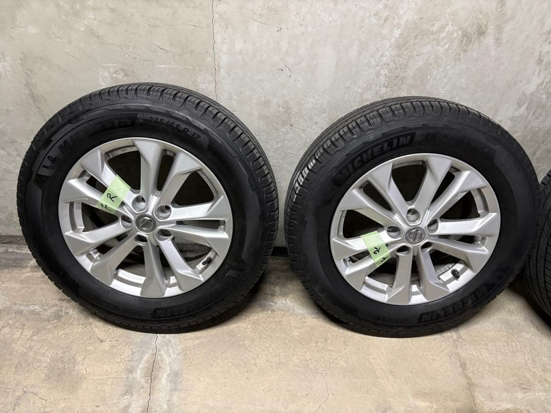 美品！t32エクストレイル17インチホイールセット！バリ山 225/65/17