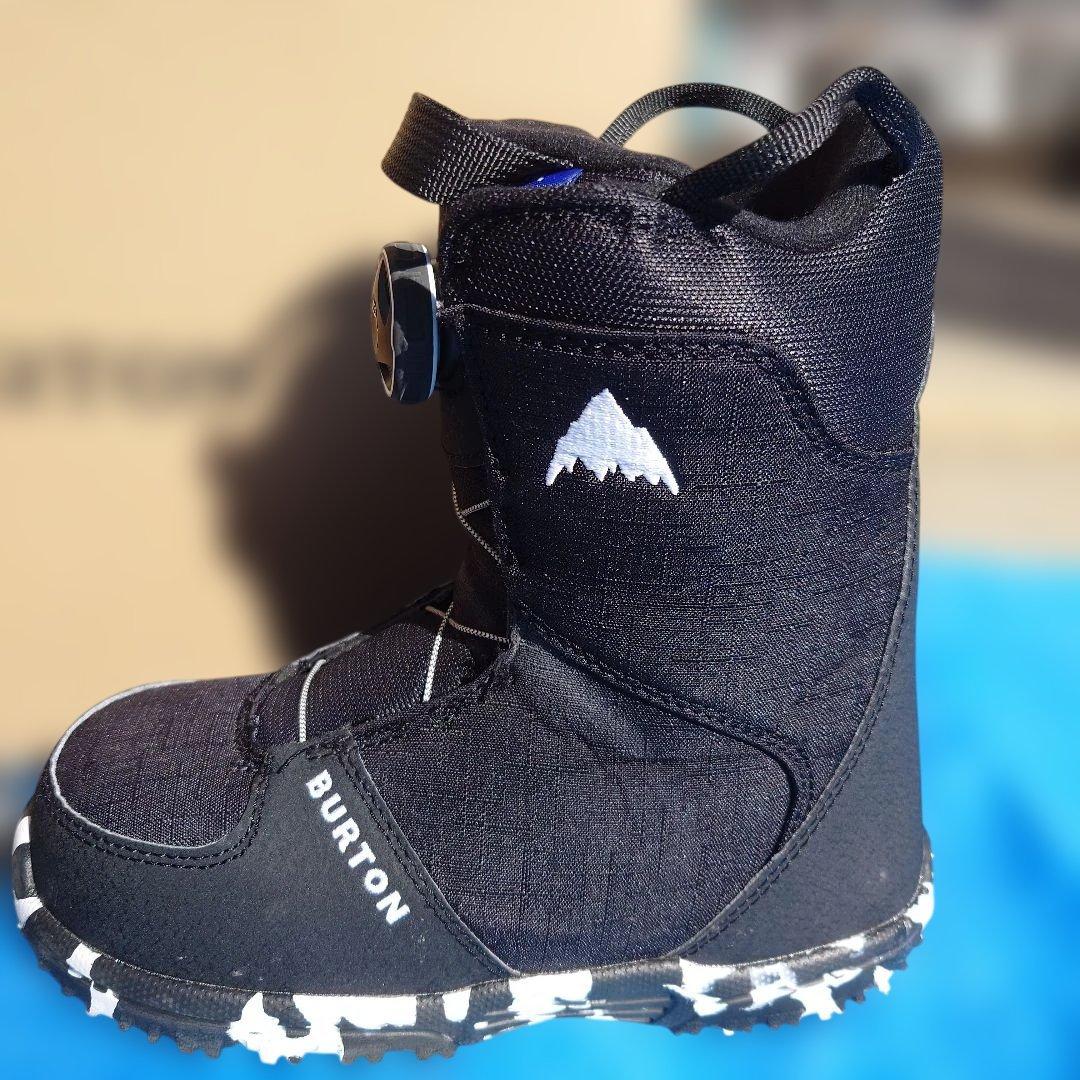 BURTON GROM BOA子ども用スノーボードブーツ ブラック 21cm