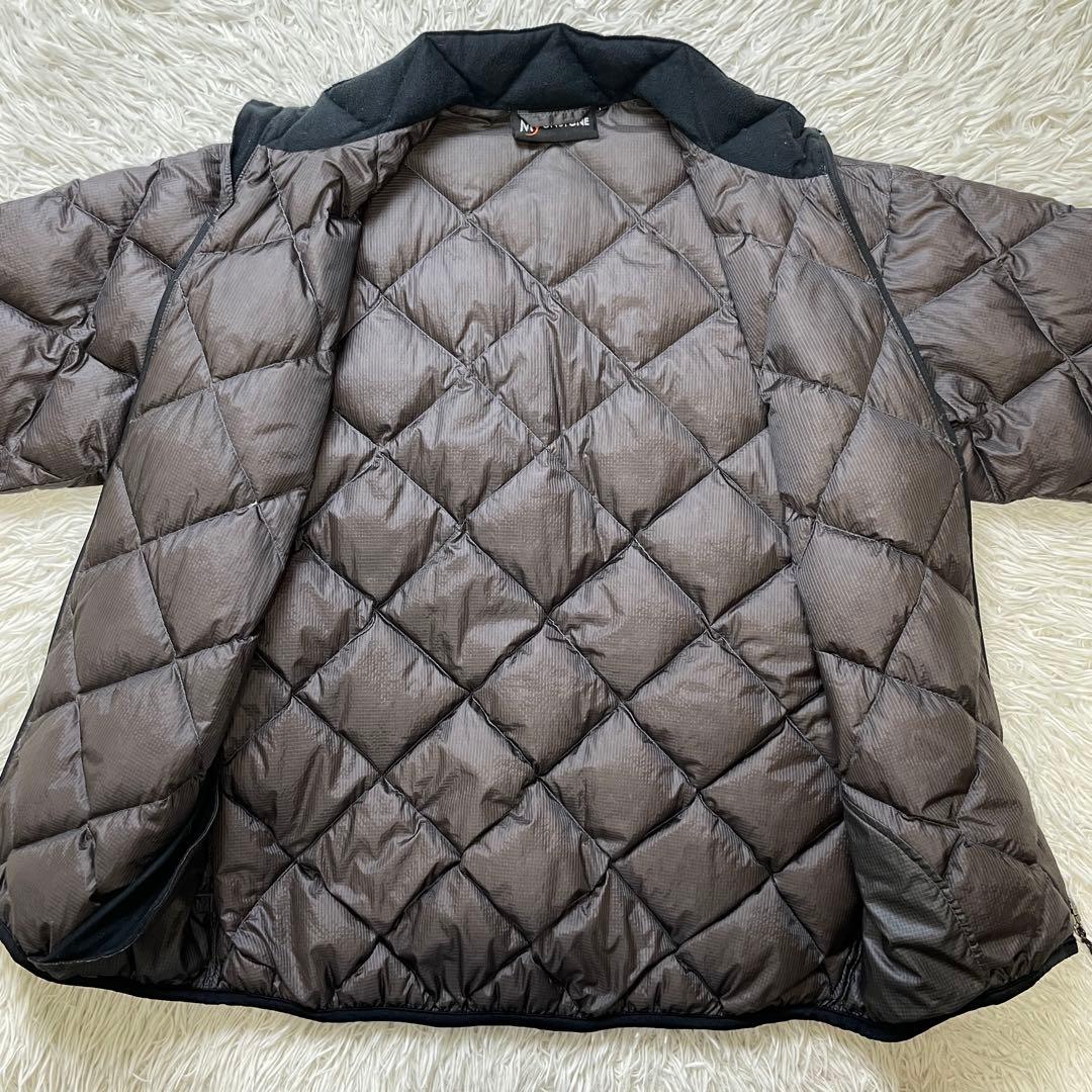 90s MOONSTONE グースダウン ダイヤキルティング L ブラウン