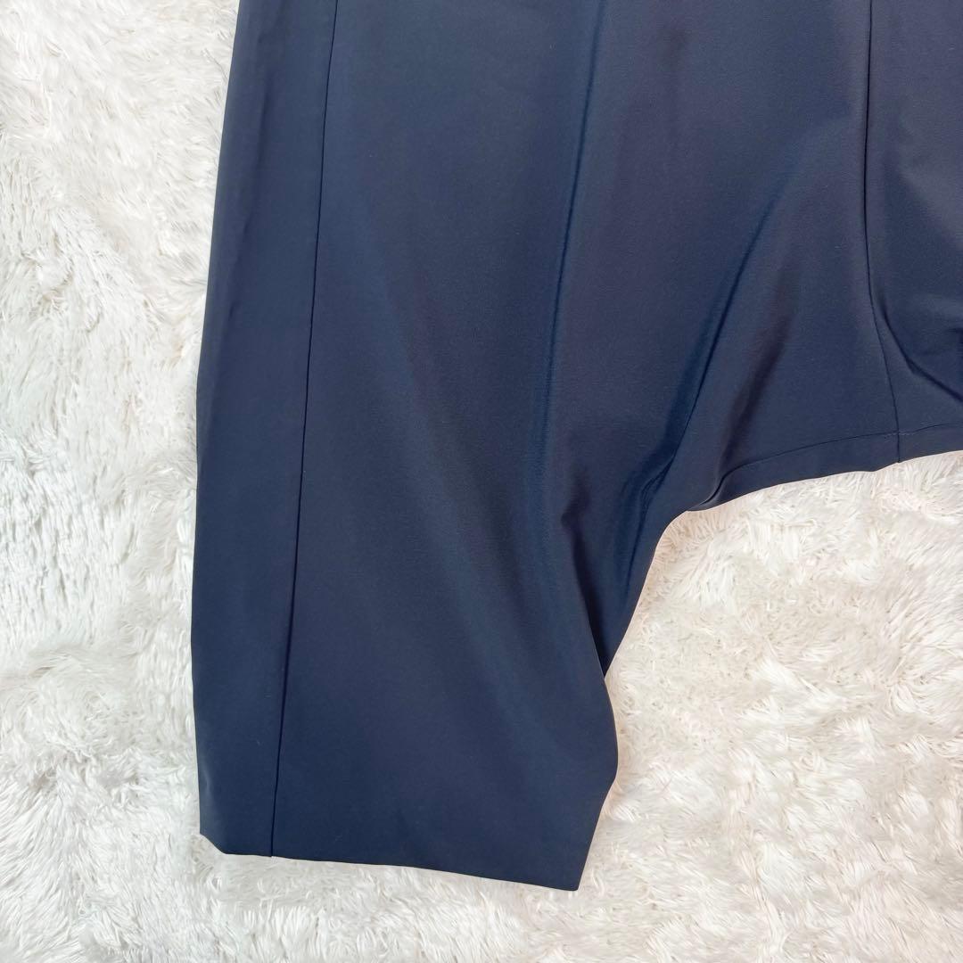 【極良品】ミズイロインド　定番サルエルパンツ　ネイビー　2 ゴム　ストレッチ