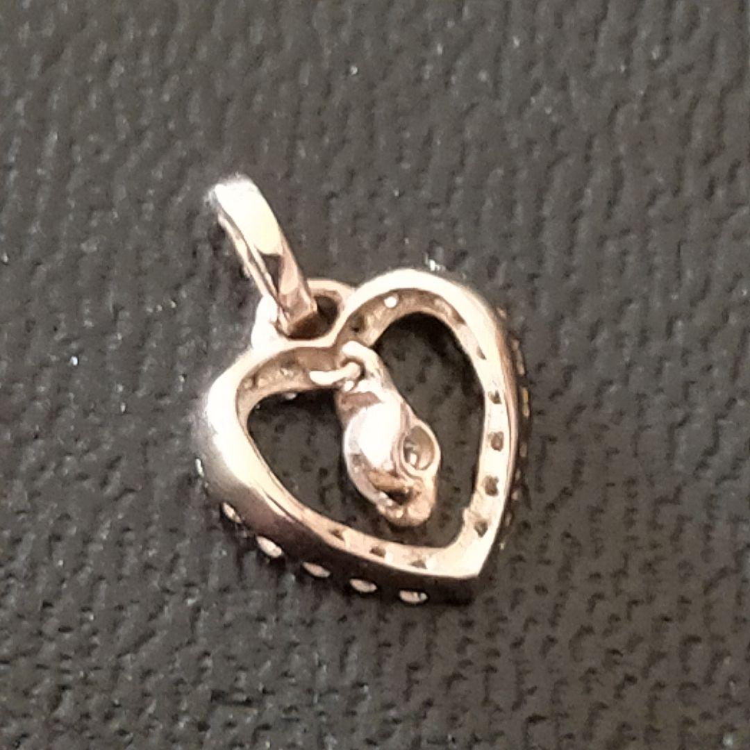 エステール 18金チャーム D0.18 ハートモチーフ K18PG