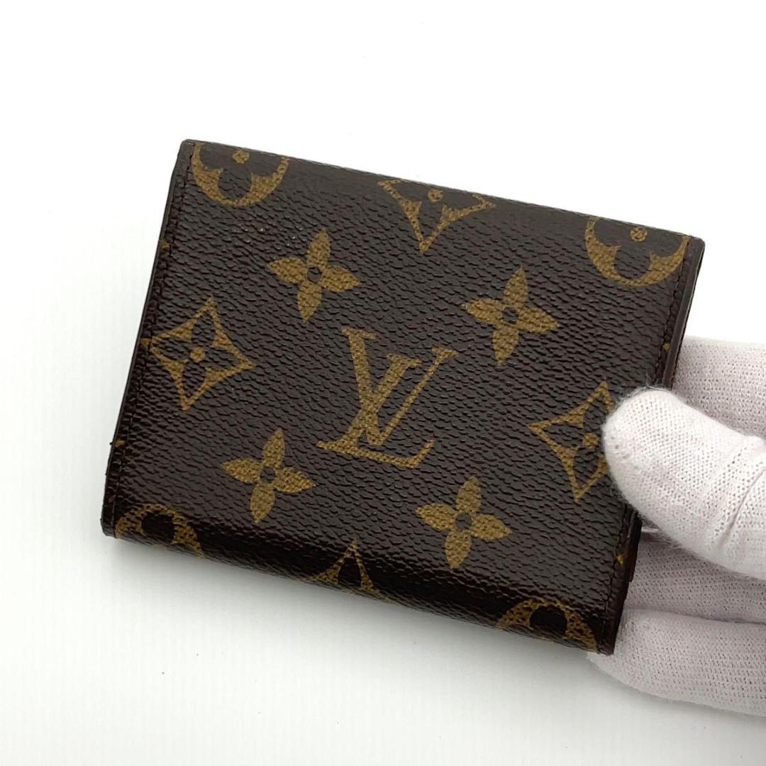 ルイヴィトン モノグラム 名刺入れ カードケース 男女兼用 【K】ロゴ刻印