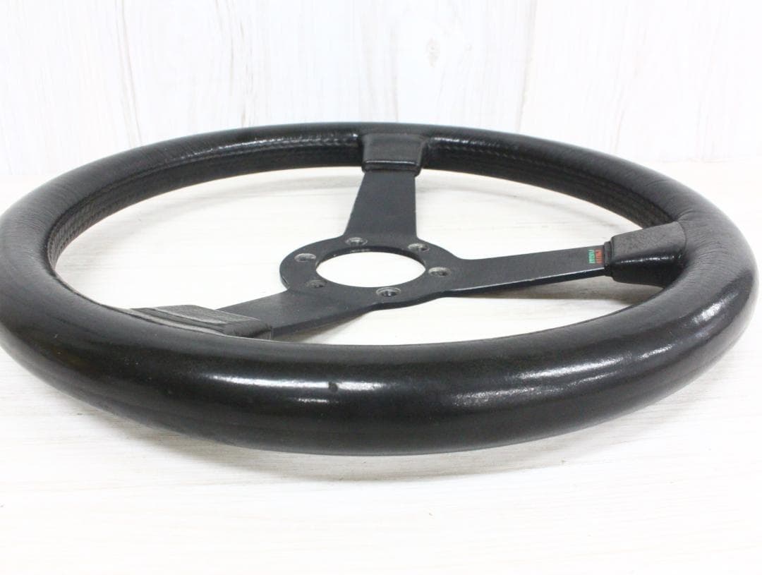 ▲希少 ヴィンテージ ステアリング レザー イタリア製