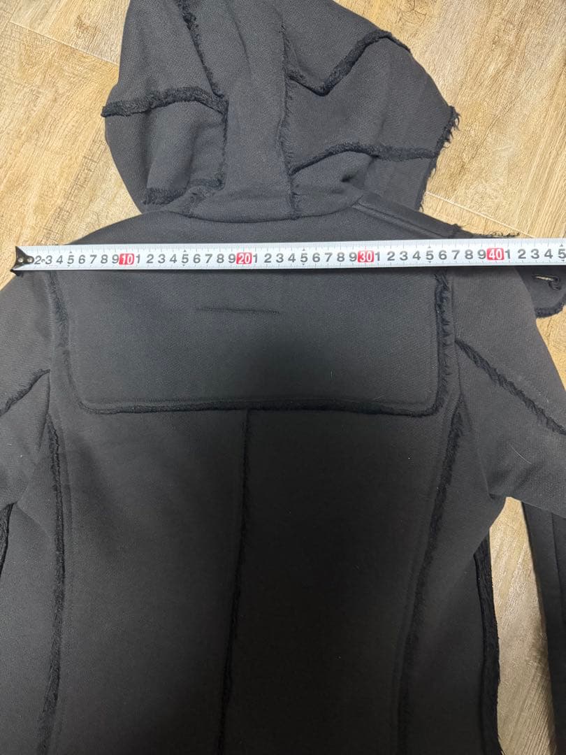 フード付き ブラック ダッフルコート サイズO